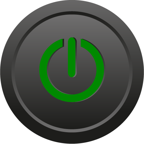 Einschaltknopf weiss